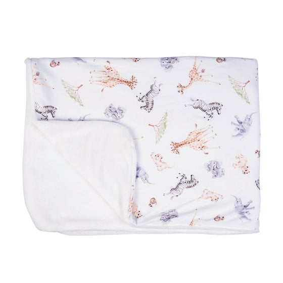 Wrendale Designs - Little Wren Collection - Luxurious Keepsake Blanket - Magestic Animals of the Savannah