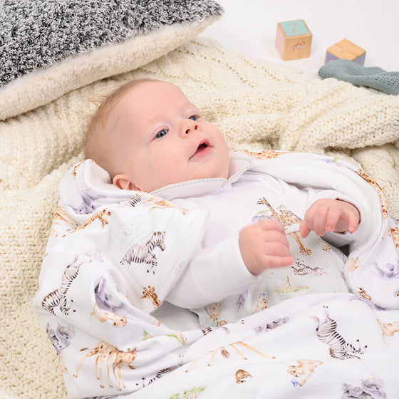 Wrendale Designs - Little Wren Collection - Luxurious Keepsake Blanket - Magestic Animals of the Savannah