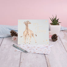  Gifts for women UK, Funny Greeting Cards, Wrendale Designs Stockist, Berni Parker Designs Gifts Greeting Cards, Engagement Wedding Anniversary Cards, Gift Shop Shrewsbury, Visit Shrewsbury Blank New Baby Card It's Twins Giraffes 1