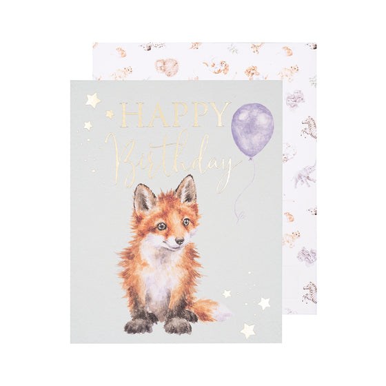 Wrendale Designs - Happy Birthday - Blank Baby Birthday Card