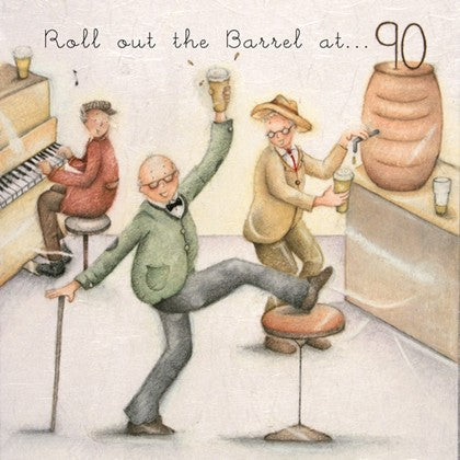 Gifts for women UK, Funny Greeting Cards, Wrendale Designs Stockist, Berni Parker Designs Gifts Greeting Cards, Engagement Wedding Anniversary Cards, Gift Shop Shrewsbury, Visit Shrewsbury Men's Blank 90th Birthday Card