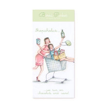  Gifts for women UK, Funny Greeting Cards, Wrendale Designs Stockist, Berni Parker Designs Gifts Greeting Cards, Engagement Wedding Anniversary Cards, Gift Shop Shrewsbury, Visit Shrewsbury Magnetic Shopping Pad Shopaholics Run on Chocolate and Wine