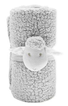  Gifts for women UK Sterling Silver Luxury Gift Ladies Hand Wrapped wife sister mum daughter Anniversary Presents Birthday Christmas New Baby Baby Shower Christening Gifts Plush Lamb Sheep Collection Grey and White Blanket 1