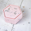 Gifts for women UK, Funny Greeting Cards, Wrendale Designs Stockist, Berni Parker Designs Gifts Greeting Cards, Engagement Wedding Anniversary Cards, Gift Shop Shrewsbury, Visit Shrewsbury Nine Angels Jesmonite Trinket Box Lid Pastel Pink and Silver 2