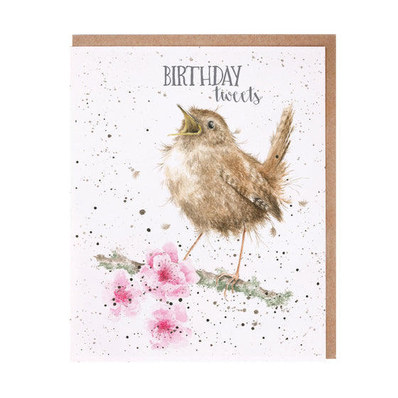 Gifts for women UK, Funny Greeting Cards, Wrendale Designs Stockist, Berni Parker Designs Gifts Greeting Cards, Engagement Wedding Anniversary Cards, Gift Shop Shrewsbury, Visit Shrewsbury Blank Birthday Card Wren Cherry Blossoms Country Living Greeting Card