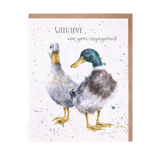  Wrendale Designs - With Love on Your Engagement - Blank Engagement Card