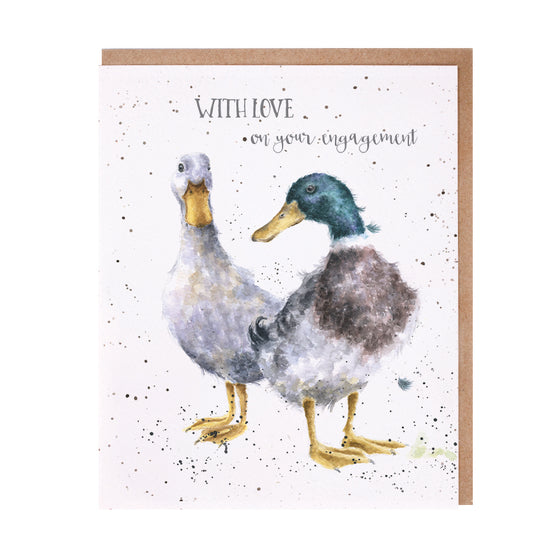 Wrendale Designs - With Love on Your Engagement - Blank Engagement Card