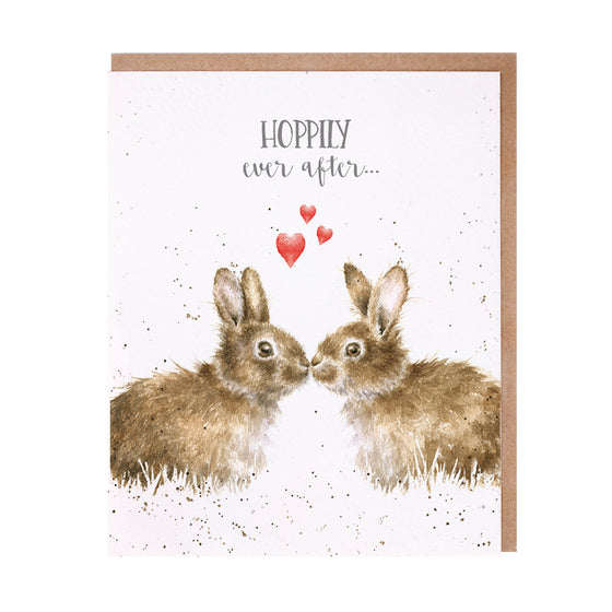 Wrendale Designs - Hoppily Ever After - Blank Wedding Card