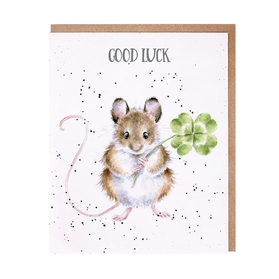 Wrendale Designs - Good Luck - Blank Greeting Card