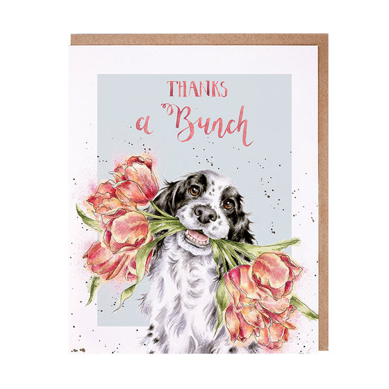 Wrendale Designs - Thanks a Bunch - Blank Thank You Card