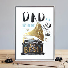  Gifts for women UK, Funny Greeting Cards, Wrendale Designs Stockist, Berni Parker Designs Gifts Greeting Cards, Engagement Wedding Anniversary Cards, Gift Shop Shrewsbury, Visit Shrewsbury Blank Greeting Card Dad You're the Best Record Player Music Themed Blank Card Dad