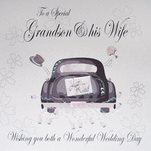  Gifts for women UK, Funny Greeting Cards, Wrendale Designs Stockist, Berni Parker Designs Gifts Greeting Cards, Engagement Wedding Anniversary Cards, Gift Shop Shrewsbury, Visit Shrewsbury Elegant Wedding Day Card Blank Special Grandson & His Wife Vintage Car Design