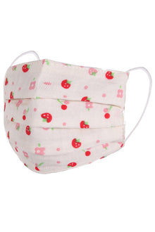  Children's Face Mask - Strawberry and Pink Flower Print