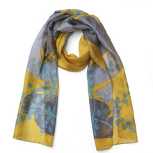  Gifts for women UK Sterling Silver Luxury Gift Ladies Hand Wrapped wife sister mum daughter 100% silk scarf mustard light grey teal 1