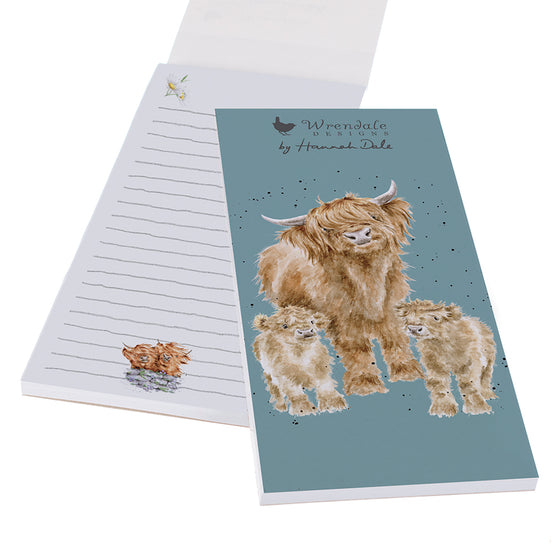 Gifts for women UK, Funny Greeting Cards, Wrendale Designs Stockist, Berni Parker Designs Gifts Greeting Cards, Engagement Wedding Anniversary Cards, Gift Shop Shrewsbury, Visit Shrewsbury Wrendale Designs Magnetic Shopping Pad Highland Cows Farm Living Gifts