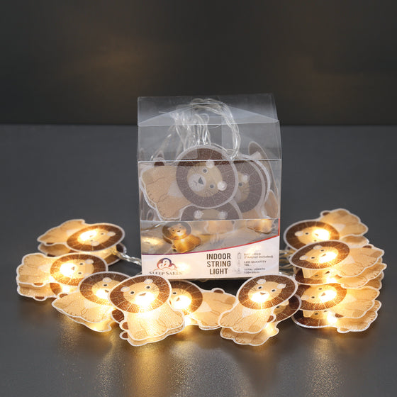 Gifts for women UK, Funny Greeting Cards, Wrendale Designs Stockist, Berni Parker Designs Gifts Greeting Cards, Engagement Wedding Anniversary Cards, Gift Shop Shrewsbury, Visit Shrewsbury New Baby Gifts String of 10 Warm White LED Lights Lions Baby Nursery Nightlight