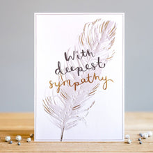  Gifts for women UK, Funny Greeting Cards, Wrendale Designs Stockist, Berni Parker Designs Gifts Greeting Cards, Engagement Wedding Anniversary Cards, Gift Shop Shrewsbury, Visit Shrewsbury Deepest Sympathies Blank Card Feather