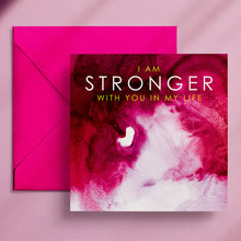  Gifts for women UK, Funny Greeting Cards, Wrendale Designs Stockist, Berni Parker Designs Gifts Greeting Cards, Engagement Wedding Anniversary Cards, Gift Shop Shrewsbury, Visit Shrewsbury Wendy Bell Designs Vibrant Notes Modern Bright Greeting Cards Bright Pink I am stronger with you in my life 