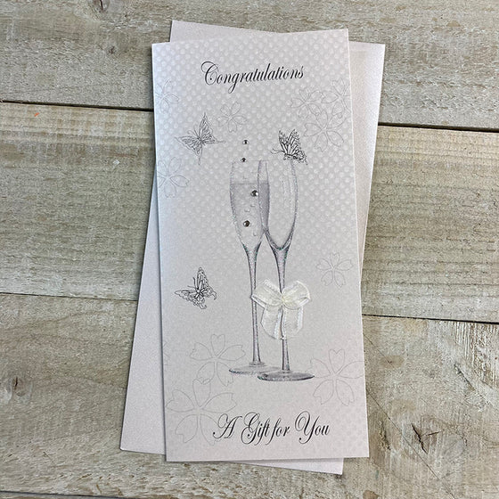 Gifts for women UK, Funny Greeting Cards, Wrendale Designs Stockist, Berni Parker Designs Gifts Greeting Cards, Engagement Wedding Anniversary Cards, Gift Shop Shrewsbury, Visit Shrewsbury Elegant Wedding Day Blank Money Wallet Gender Neutral 1