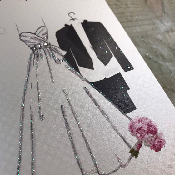 Gifts for women UK, Funny Greeting Cards, Wrendale Designs Stockist, Berni Parker Designs Gifts Greeting Cards, Engagement Wedding Anniversary Cards, Gift Shop Shrewsbury, Visit Shrewsbury Elegant Bling Wedding Day Money Wallet Special Couple 2