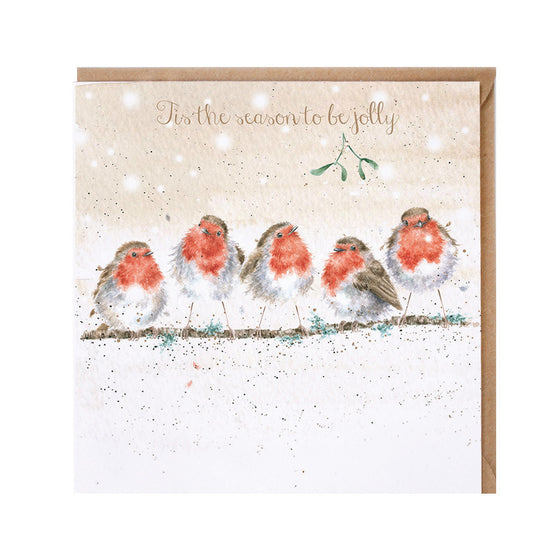 Wrendale Designs Christmas Card - Tis the Season to be Jolly