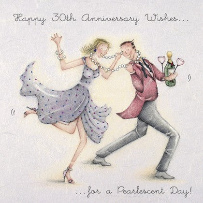 Gifts for women UK, Funny Greeting Cards, Wrendale Designs Stockist, Berni Parker Designs Gifts Greeting Cards, Engagement Wedding Anniversary Cards, Gift Shop Shrewsbury, Visit Shrewsbury Blank 30th Anniversary Card
